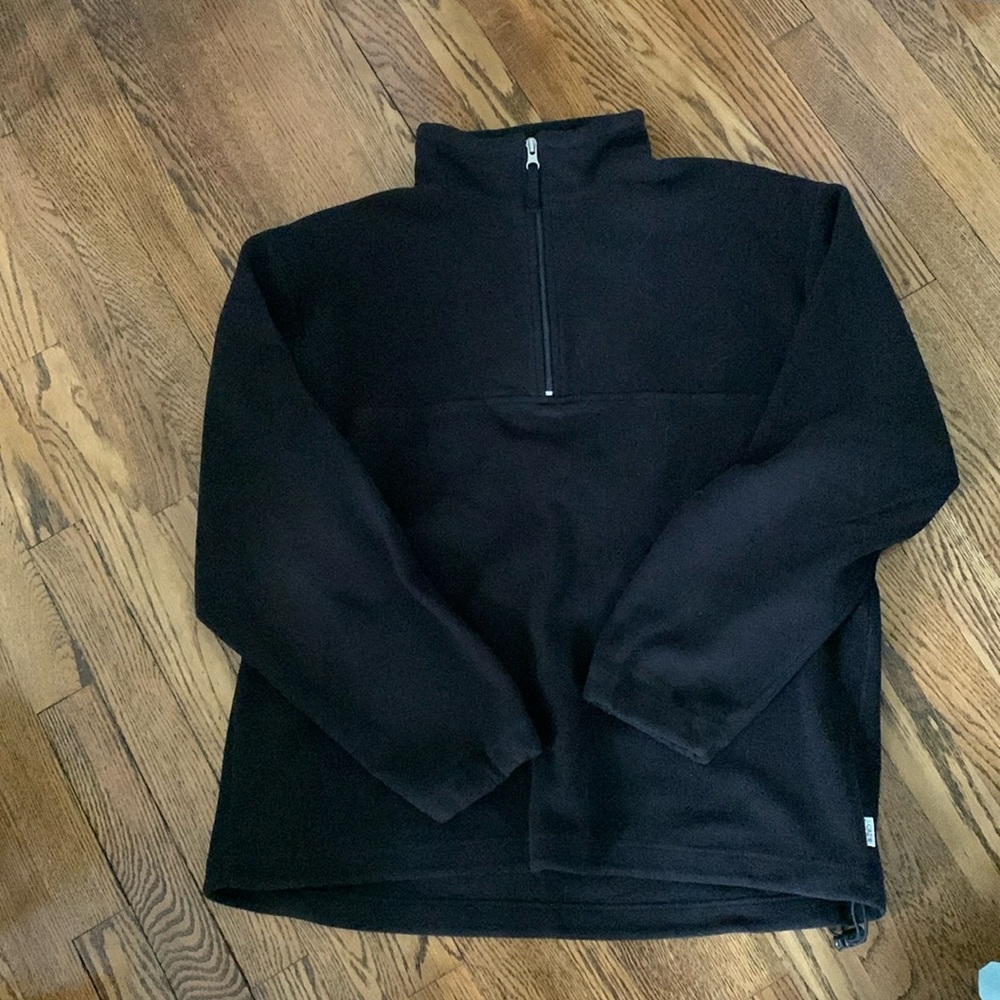 J Crew Mens 1/4 Zip Size Large Pullover Fleece
